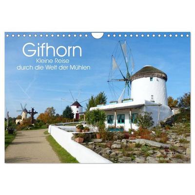 Gifhorn - Kleine Reise durch die Welt der Mühlen (Wandkalender 2027 DIN A4 quer), CALVENDO Monatskalender