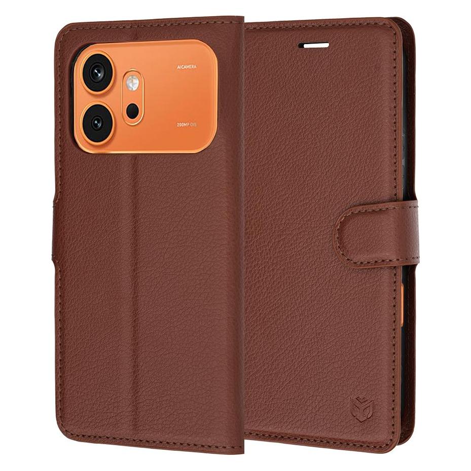 Techsuit - Leather Folio - Honor 600 / 600 Pro - Brown (Honor 600, Honor 600 Pro) (70427526)