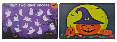 IH Casa Decor Pp Reversible Placemat Multy Ghost and Pumpkin - Set of 12