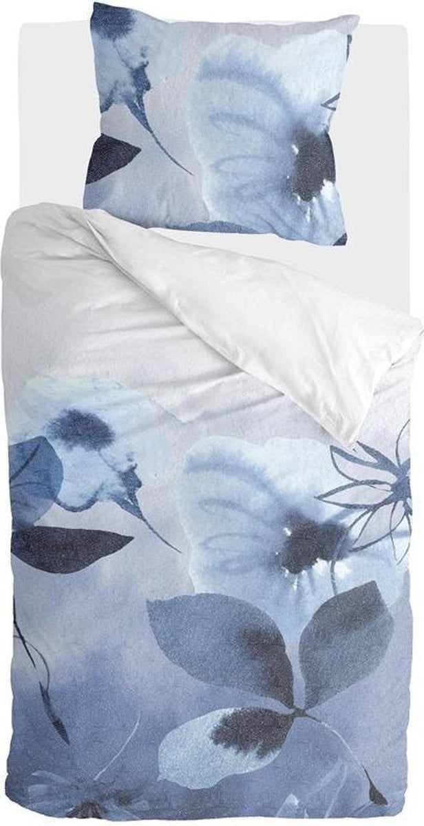 Walra Dekbedovertrek Sweet Mundane Wit / Blauw - 135 x 200 cm