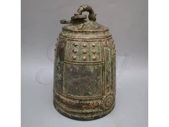 Cloche d'exorcisme en bronze de 5,5 pouces, style ancien chinois, pour temple bouddhiste, cloches Chung, statues Fengshui, ornements sacrificiels