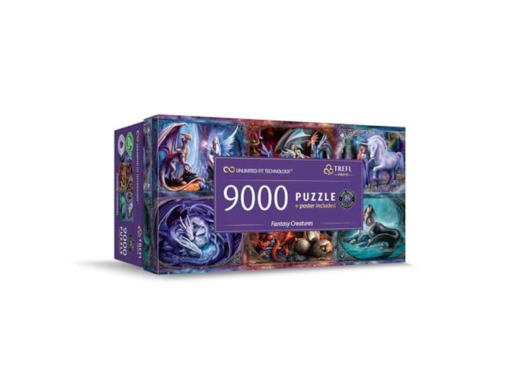 Trefl Prime - UFT puzzel: Fantasy Creatures - 9000 stukjes, Anne Stokes, Grote puzzel, Dik karton, BIO, ECO, Ontspanning voor volwassenen en kinderen vanaf 12 jaar