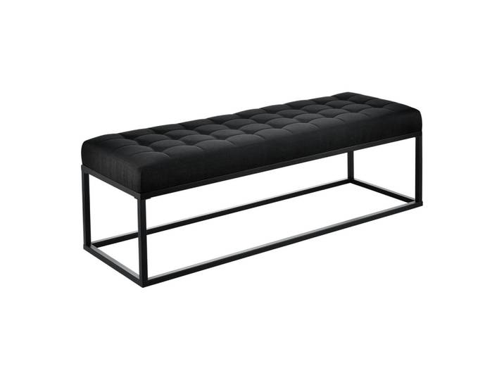 pro.tec Polsterbank Salta, Schwarz, Füllung: Schaumstoff, 120x38x40 cm, Garderobe, Garderobenbänke