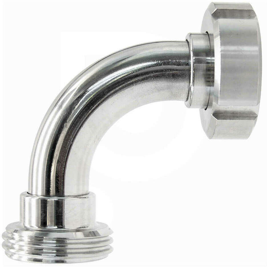 Polsinelli Curva inox DIN 32 M c/girello per DIN 32 F