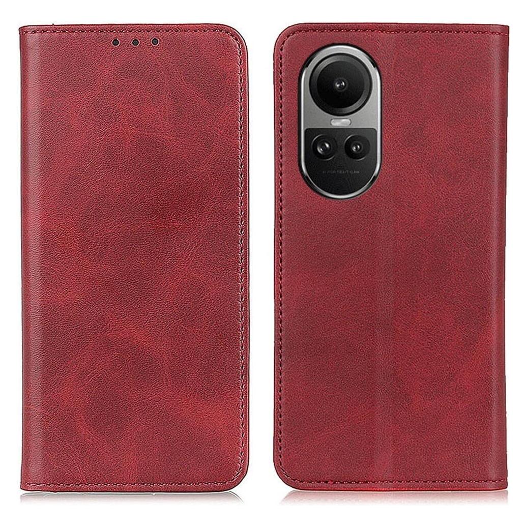 Cover-Discount Oppo Reno10 / 10 Pro - Stand Flip Case Hülle rot (OPPO Reno 10, Oppo Reno 10 Pro) (660150769E)