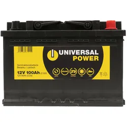 Universal Power UPA12-100 Solar Batterie Wohnmobilbatterie 12V 100Ah zyklenfest