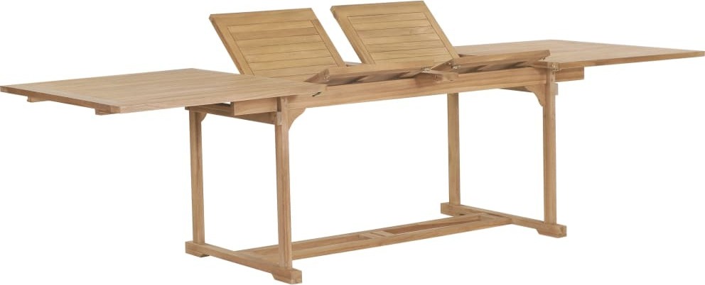 Garten-Ausziehtisch 180-280x100x75 cm Massivholz Teak