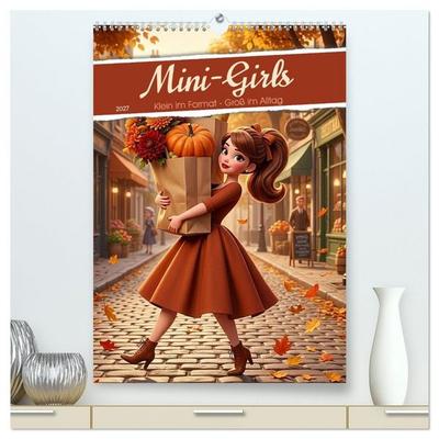Mini-Girls (hochwertiger Premium Wandkalender 2027 DIN A2 hoch), Kunstdruck in Hochglanz