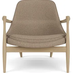 Elizabeth Lounge Sessel, helle Eiche, gepolstert, beige