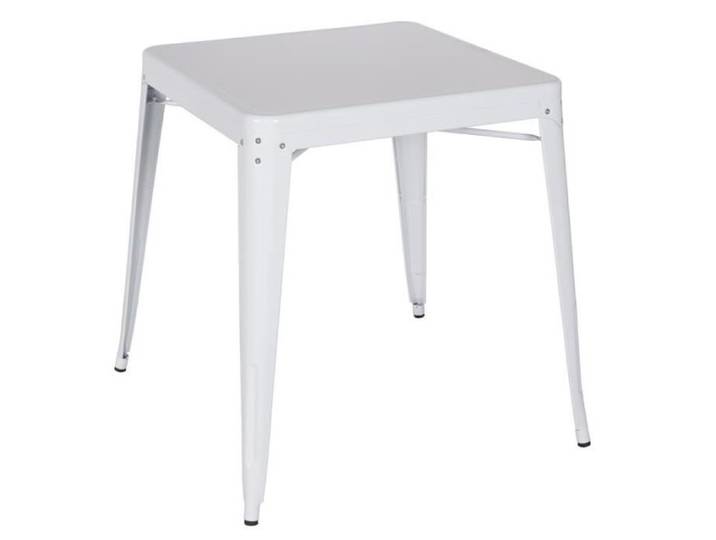 Table de bar en métal – Blanc - MYCO00613