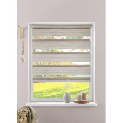Doppelrollo OTTO HOME "PAGELLA" Gr. 6, beige (sand), B:85cm H:150cm, Polyester, Rollos, Rollo, mit eingewebten Chenillefäden, für Fenster & Tür, sehr beliebt