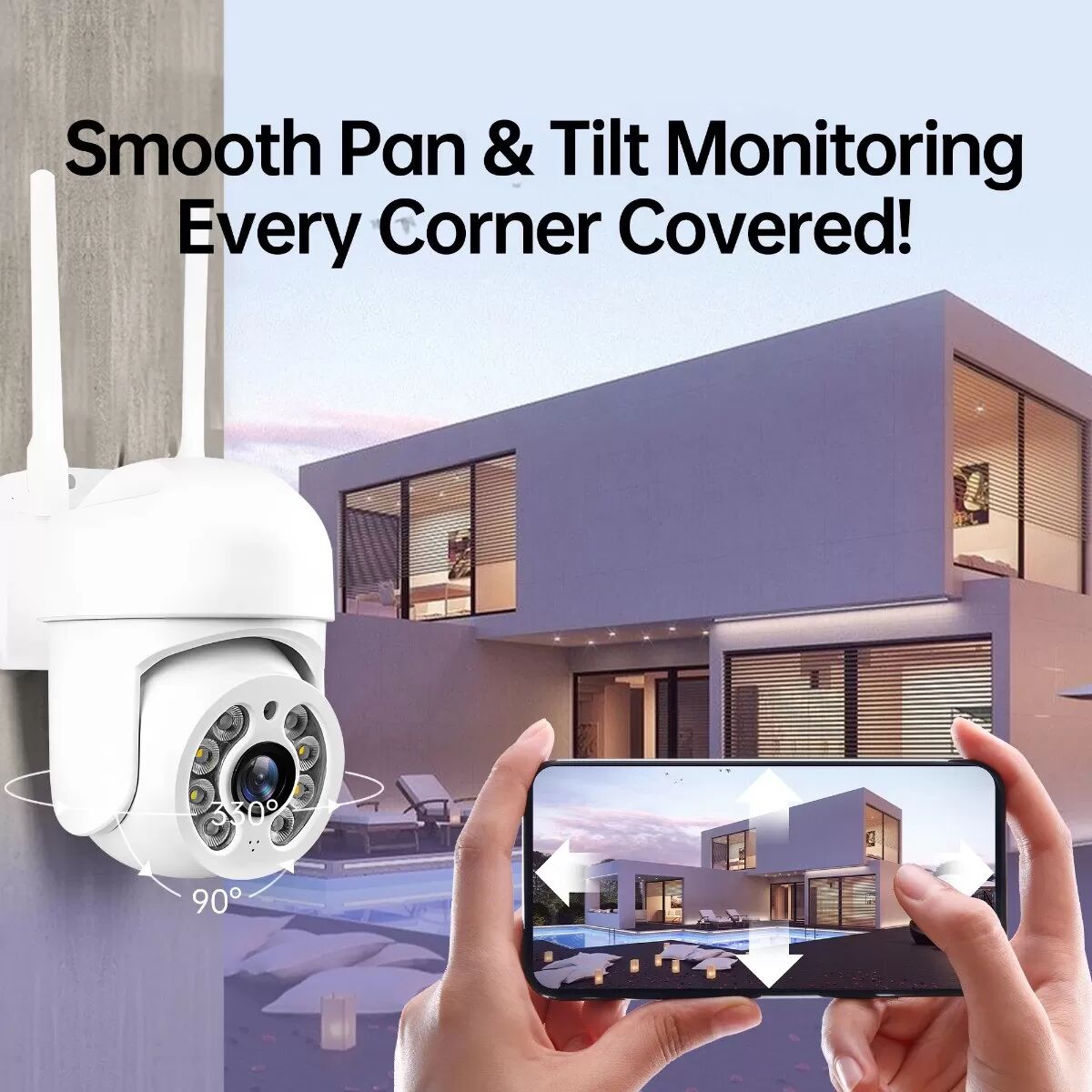 INF Mini caméra PTZ WiFi 3MP 1,5 pouce - Sécurité extérieure compatible avec l'application ICSee 32