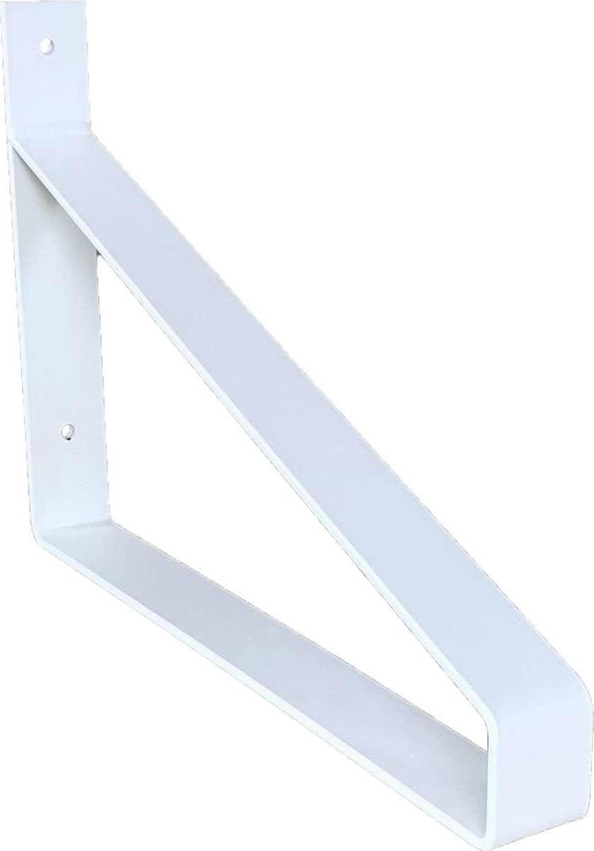 Wandsteunen voor planken, draagarmen voor zelfbouw, mat wit, 35 cm
