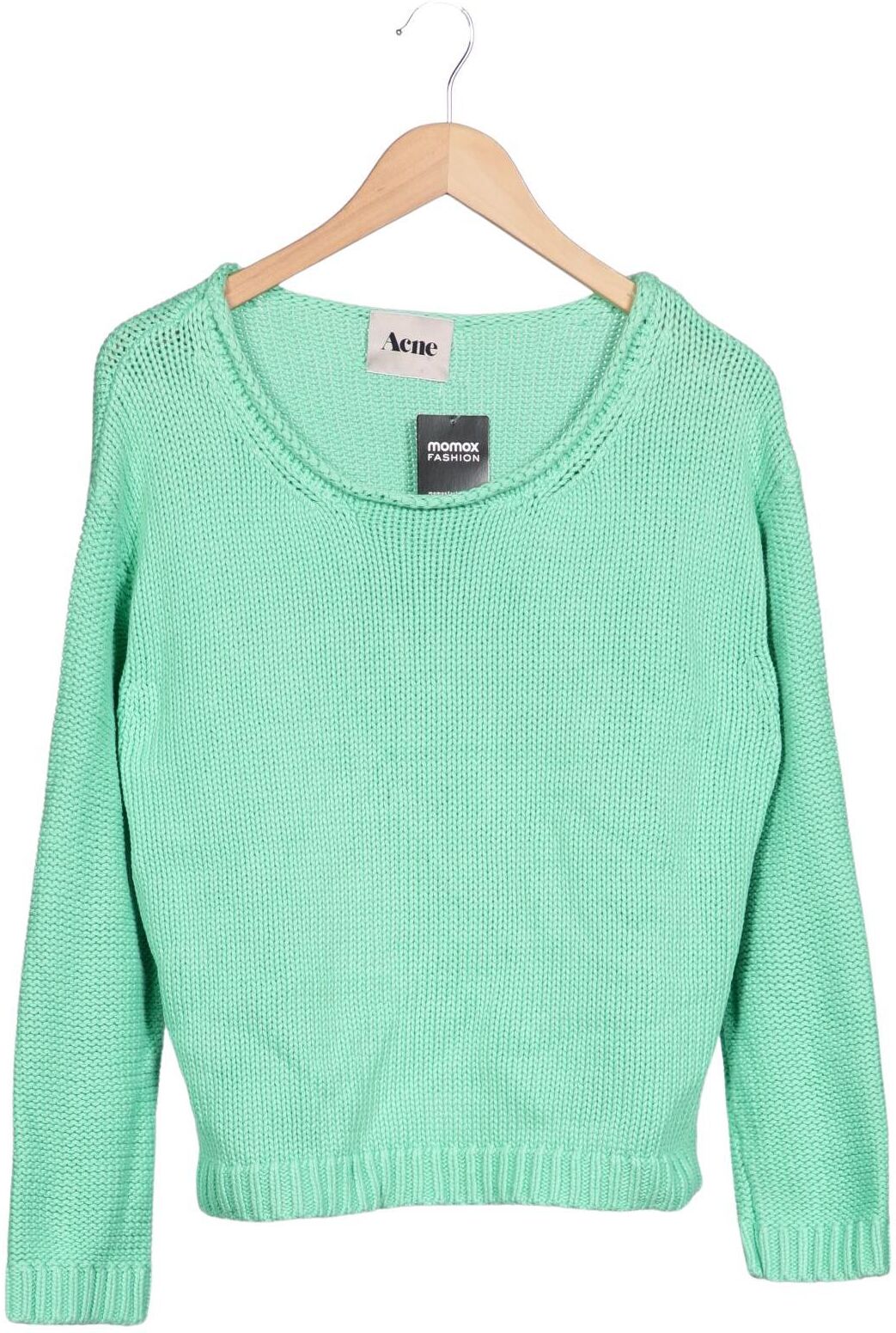 Acne Studios Damen Pullover, Hellgrün, Gr. S, Baumwolle - Second Hand