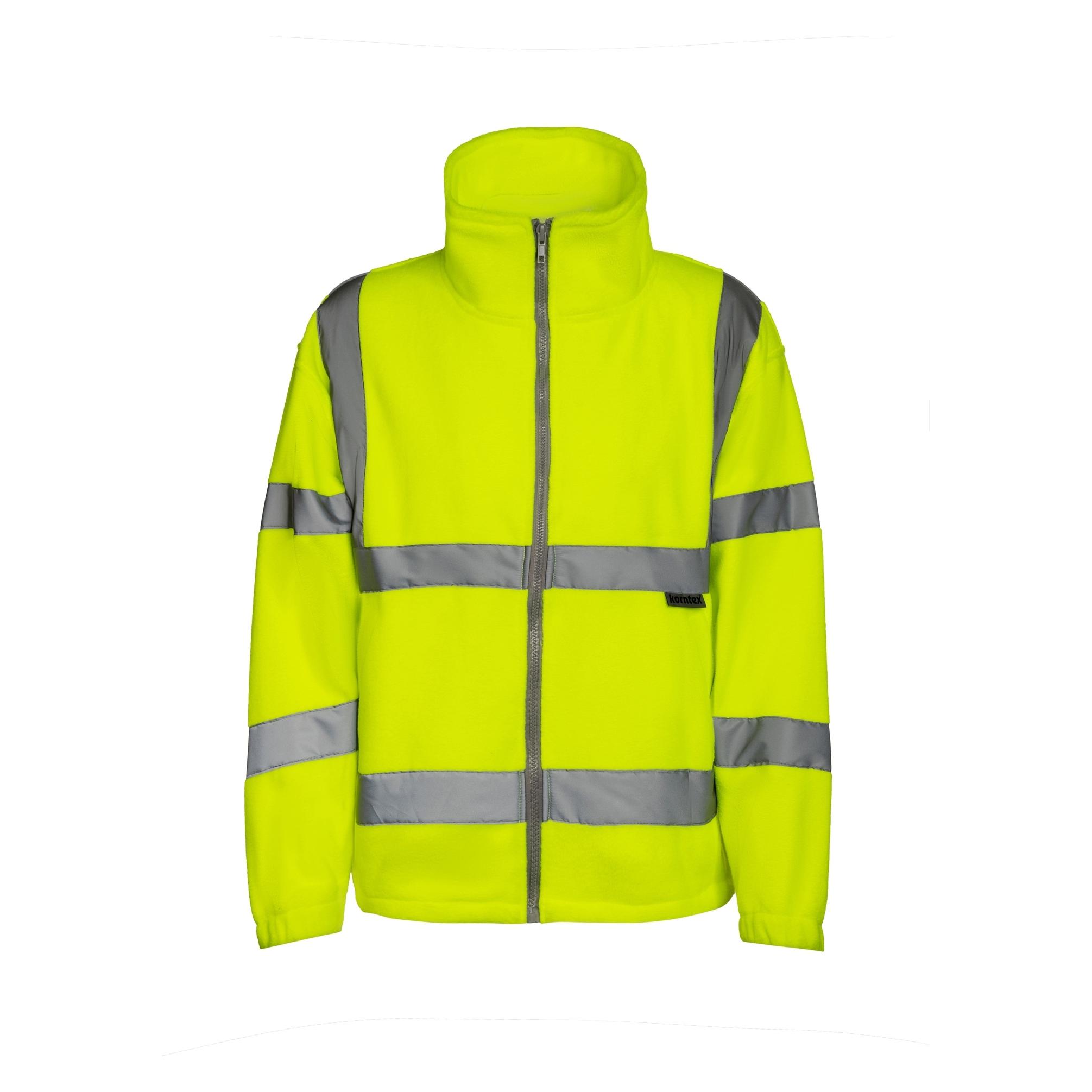 Korntex Hi-Vis Fleece Jacke (S) (KO-KXFJ-G-S)