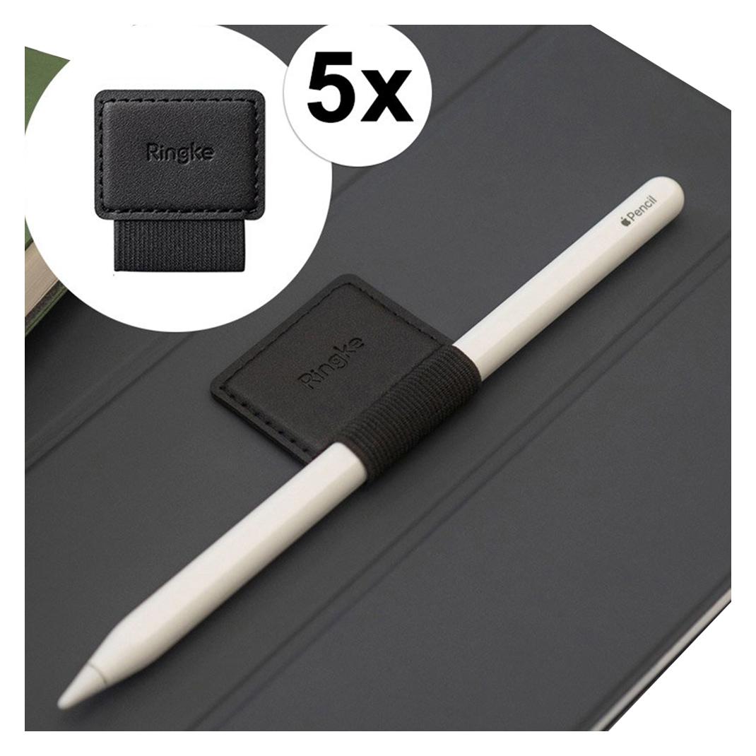 Ringke - Pen Holder (5 pack) - Ecological Leather, Textile, Elastic - Black (56338872)