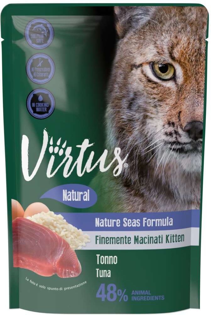 Virtus Natural Kitten Busta Multipack 6x70G TONNO