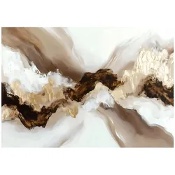 FOTOTAPETE Marmor Abstrakt Braun 254x184 cm
