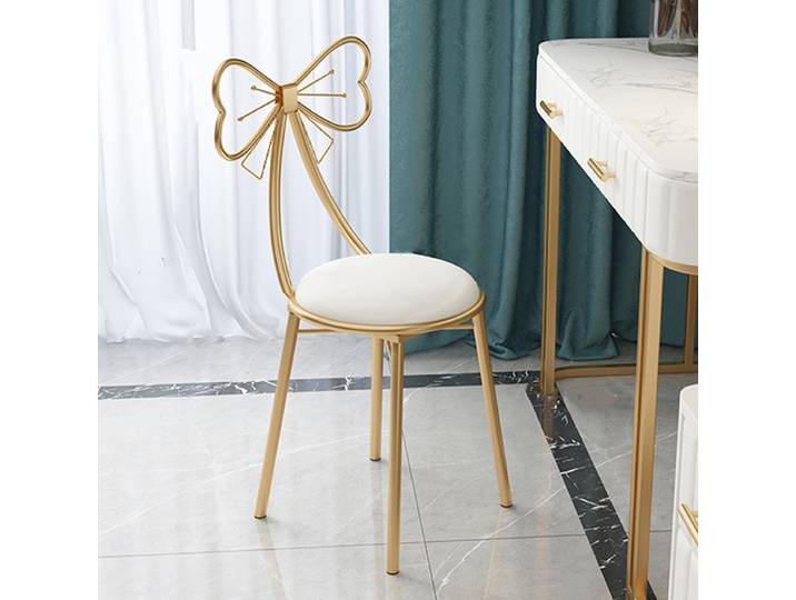Tabouret de maquillage moderne pour chambre à coucher, chaise papillon, tabouret de maquillage style INS, chaise papillon