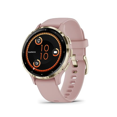 Garmin Venu 3S Smartwatch Gold Rose met AMOLED Touchscreen en GPS