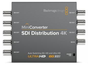 Blackmagic Design Mini Converter - SDI Distribution 4K, Grau, Windows 10, Windows 8.1, Mac OS X 10.12 Sierra, Mac OS X 10.13 High Sierra, Mac OS X 10.14 Mojave, 4096 x 2160 Pixel, 720p, 1080i, 1080p, 2160p, 1280x720@50fps, 1280x720@59.94fps, 1280x720@60fps, 1920x1080@23.98PsF, 1920x1080@23.98fps,...