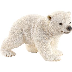 schleich Spielfigur WILD LIFE 14708, ab 3 Jahre, Eisbärjunges, laufend, 6,5 x 4 cm