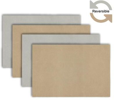 Dainty Home Amalfi Faux Leather Reversible Rectangular Placemat Set