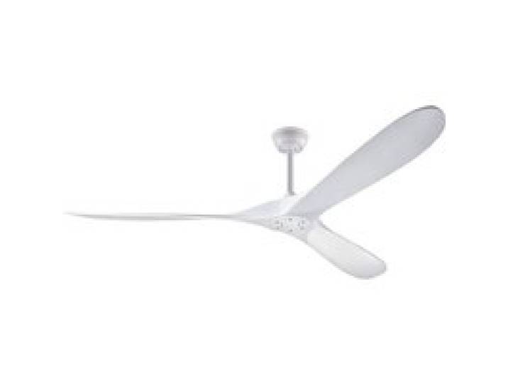 Ventilateur de Plafond 176 cm Silencieux CC Télécommande Mode Été/Hiver Bois Blanc
