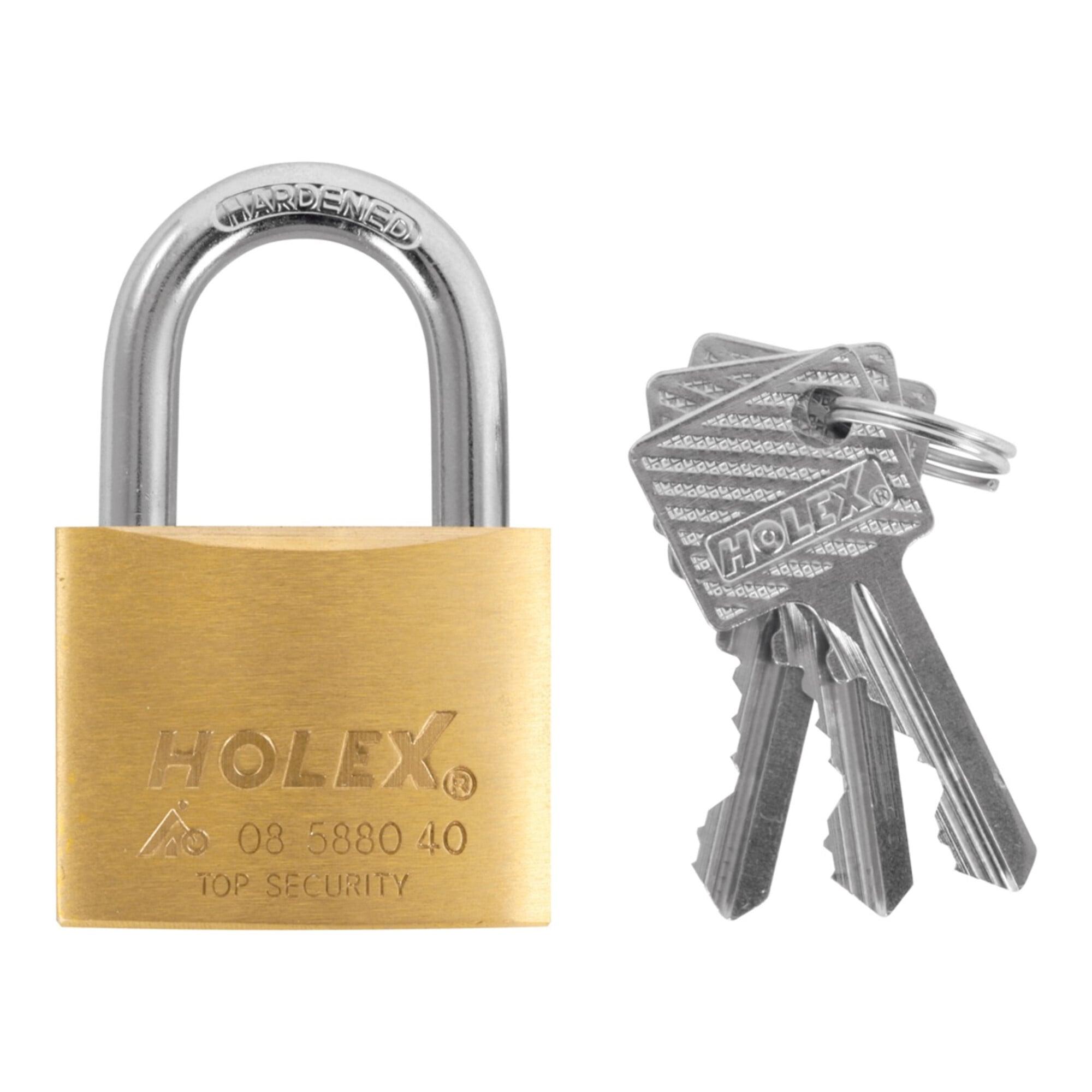 HOLEX Zylinderschloss verschiedenschließend Messing 40 mm (085880 40)