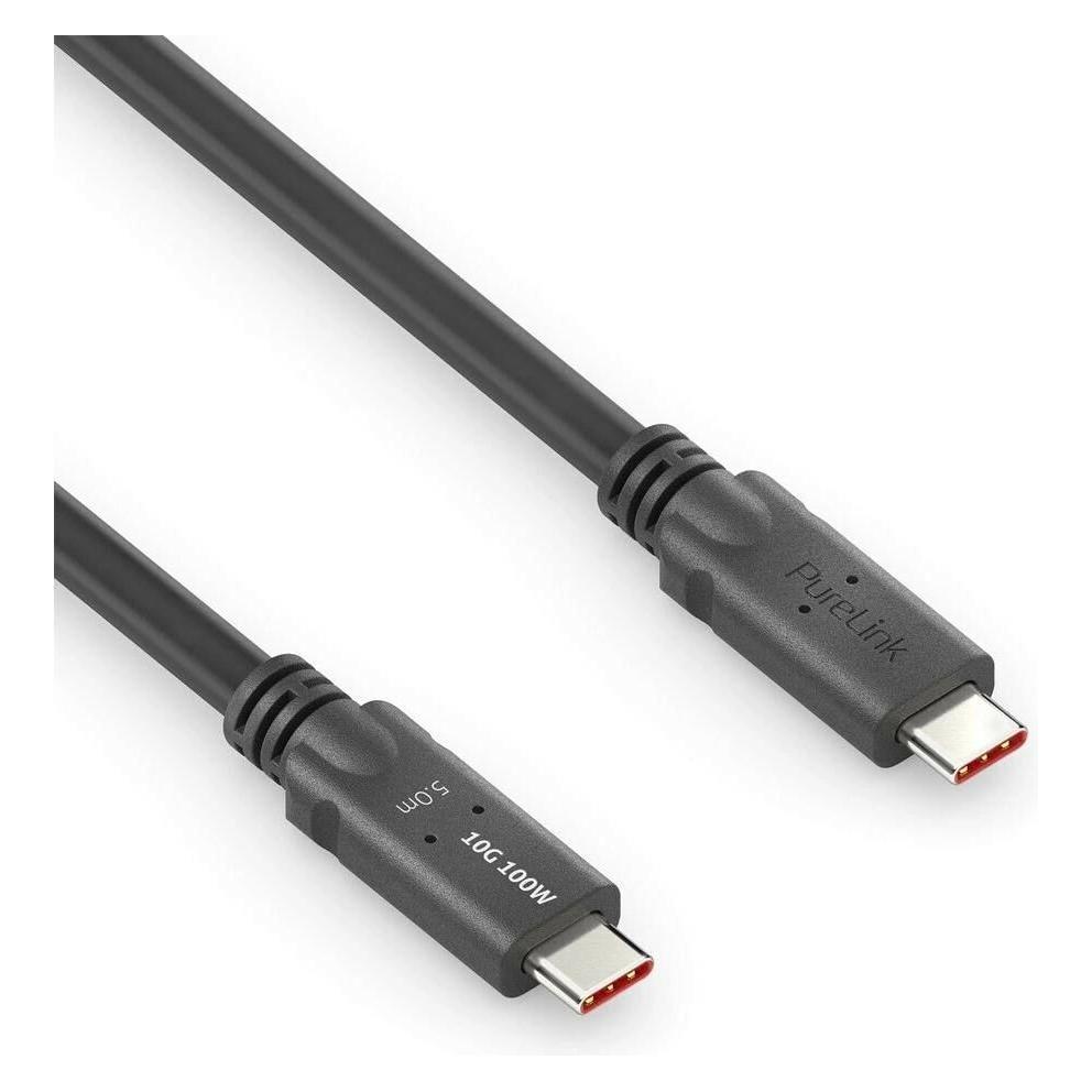Purelink MicroX4 USB-C auf USB-C Kabel USB4 Gen2x2 20Gbps,240W, 0,50 m (0.50 m, USB 3.2 Gen 2x2, 240 W) (PI6500-005)