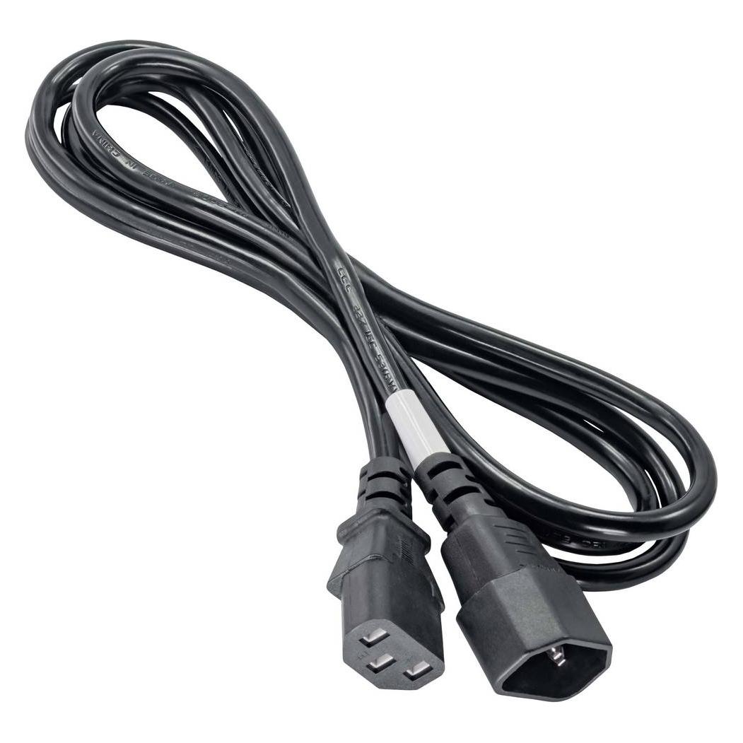 Akyga AK PC di verlaengerungs Stromkabel, per PC, stampante, Schermi NERO IEC C13 (1.80 m) (AK-PC-03A)