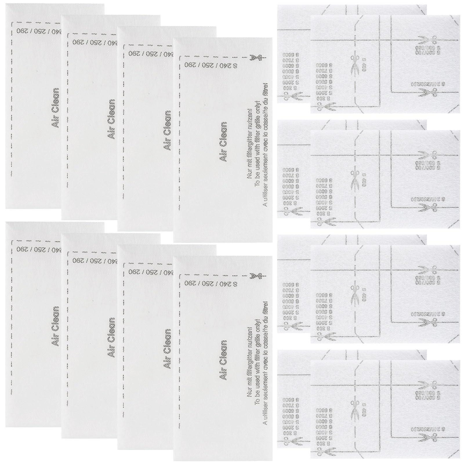 Set van 8 vervangfilters voor Miele stofzuigers