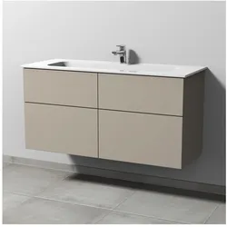Sanipa 3way Waschtisch-Set mit Keramik-Waschtisch Design und Unterbau, Kaschmir-Matt, SP4821U SP4821U