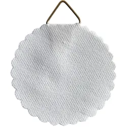 1000 Plakataufhänger, ø = 45 mm, Shirting, weiß