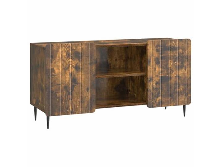 Makastle TV-Schrank Räuchereiche 102x34,5x52 cm Holzwerkstoff