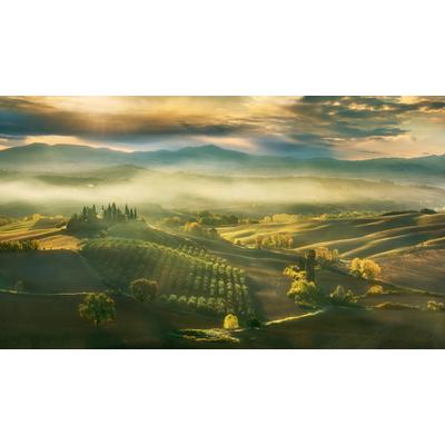 Fototapete PAPERMOON "Photo-Art KRZYSZTOF BROWKO, HERBST", bunt, B:4,5m L:2,8m, Vlies, Tapeten