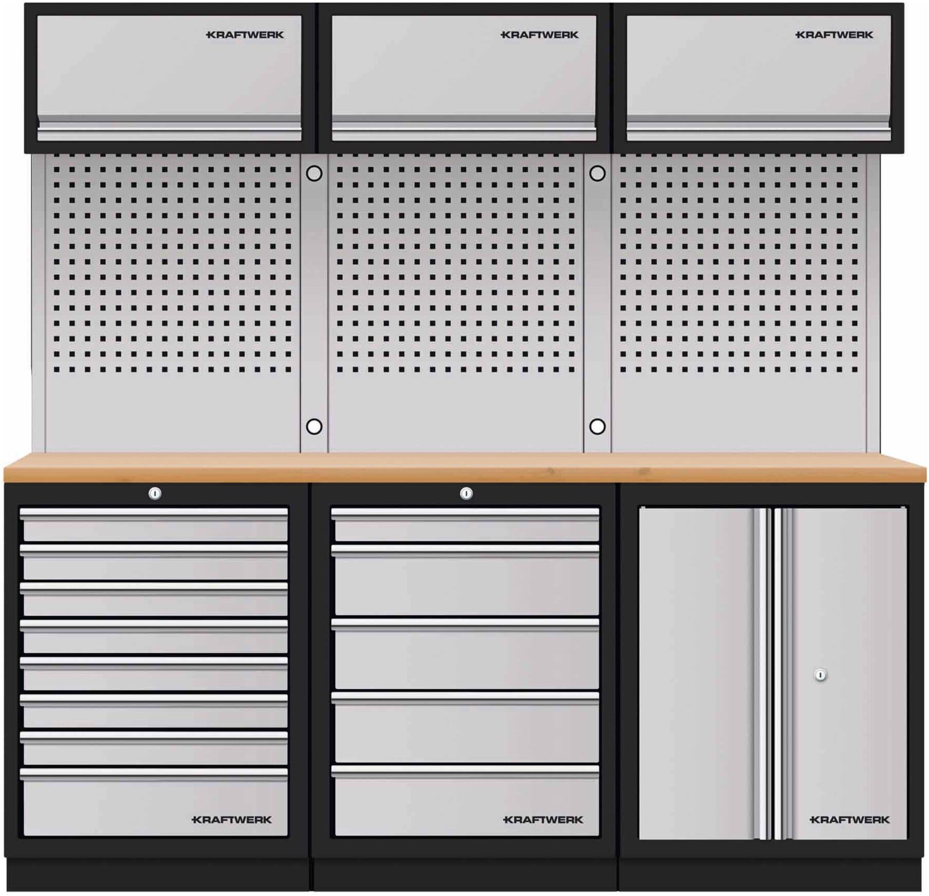 Kraftwerk Mobilio 3er Kombi Oberschrank (3964K-85S-K3)