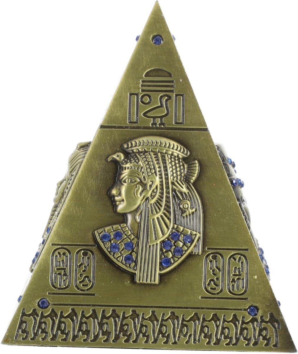 Piramide Beeldje Kristal Decor Vintage Stijl Hoogte: 10,5 cm
