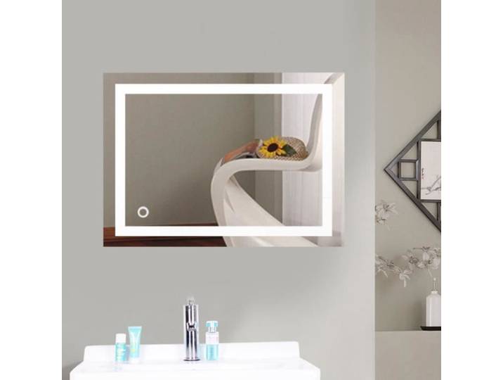 LED MIROIR DE SALLE DE BAIN 22W Lampe de Miroir Éclairage Miroir Lumineux étanche 500x700mm