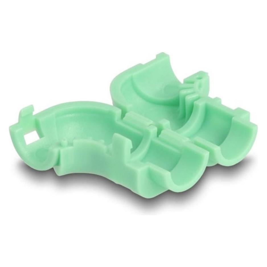 Delock Kabel Clips zum Abwinkeln 8 Stück grün (2.57 cm) (88125)