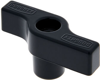 Doughty Knob M12 Hand Screw Black Schwarz