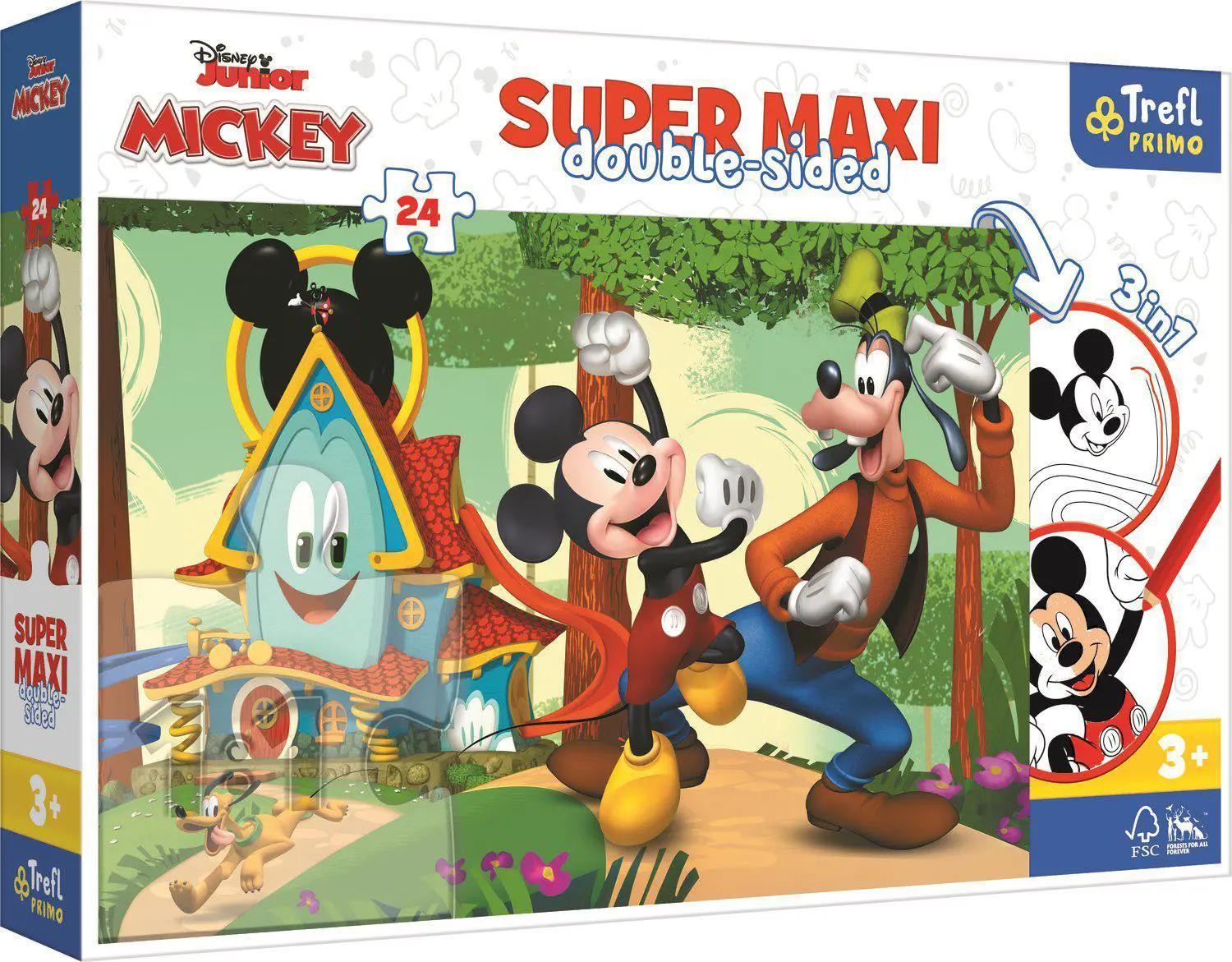 Trefl Puzzle 24 Super Maxi Mickeys Gelukkige Huisje 41012