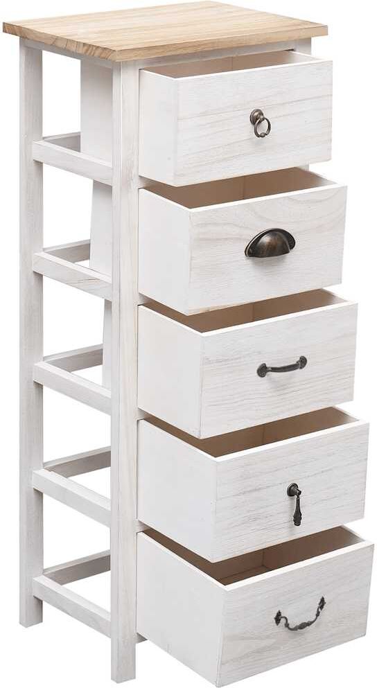 vidaXL Armoire latérale 35x25x87 cm Bois de Paulownia