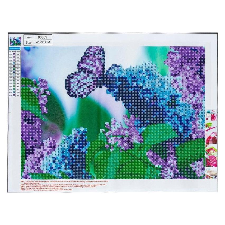 Centrum Diamond Painting 30*40cm. SOMMERFUGL (80889)