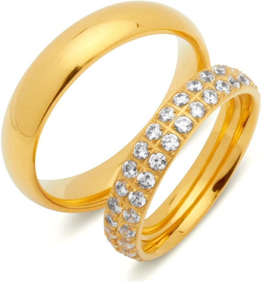Unique Eheringe Trauringe Partnerringe Edelstahl gold