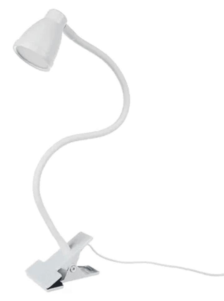 Izoxis LED Bureaulamp met clip en USB-aansluiting - Wit