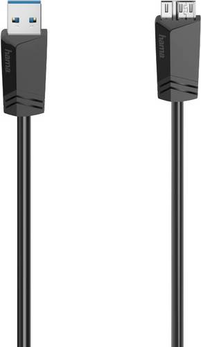 Hama USB-Kabel USB 3.2 Gen1 USB-A Stecker, USB-Micro-B 3.0 Stecker 1.50 m Schwarz 00200627
