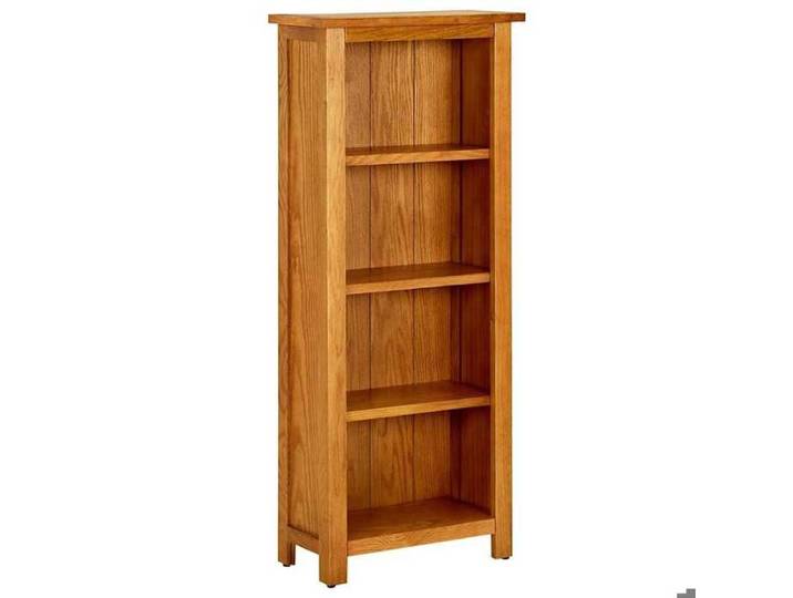 Bibliothèque en Bois - Brun - Bibliothèque à 4 niveaux 45x22x110 cm - Bois de chêne massif - Étagère Salon yhs19w