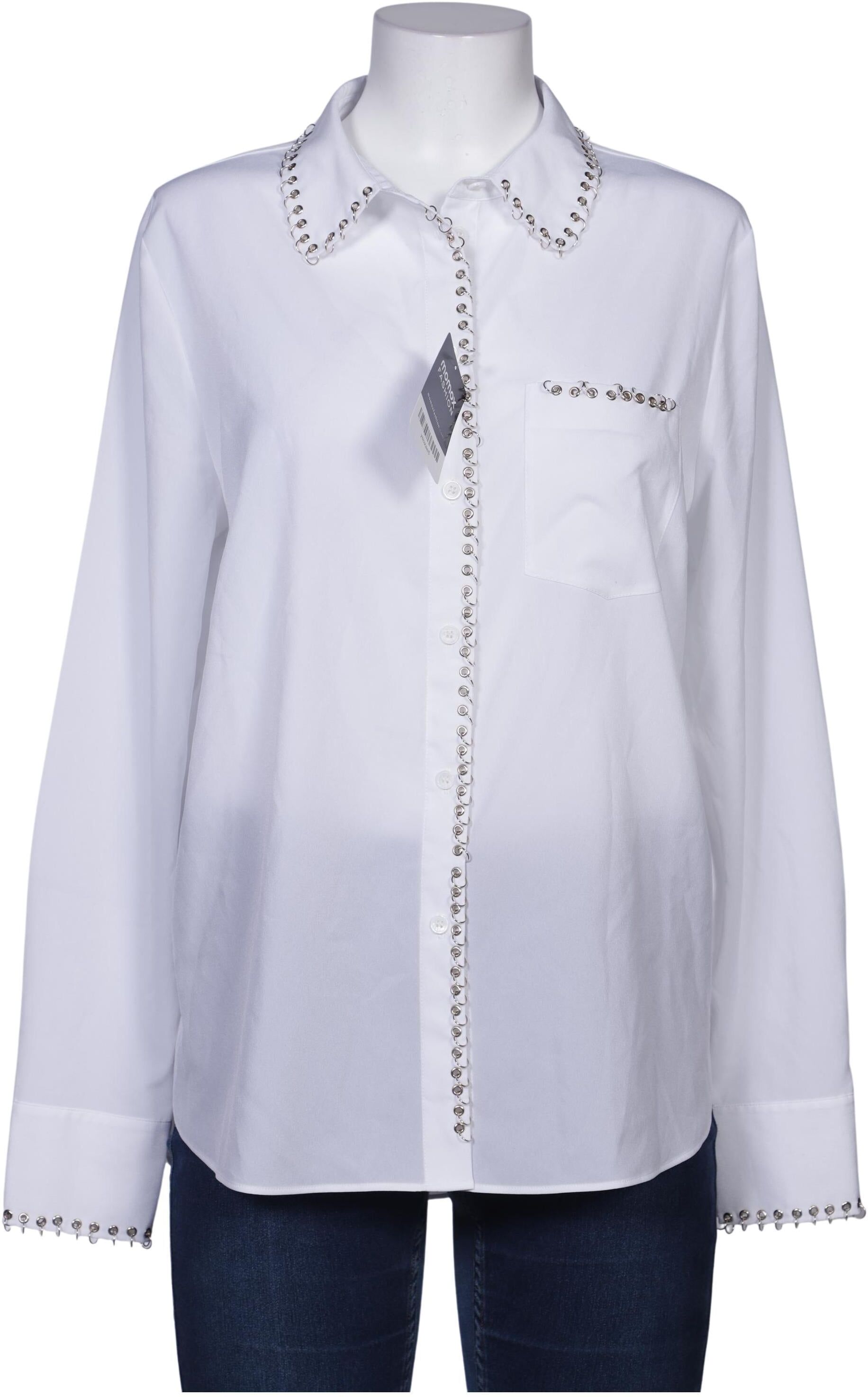 Herzensangelegenheit Damen Bluse, Weiß, Gr. EU 42, Synthetik - Second Hand