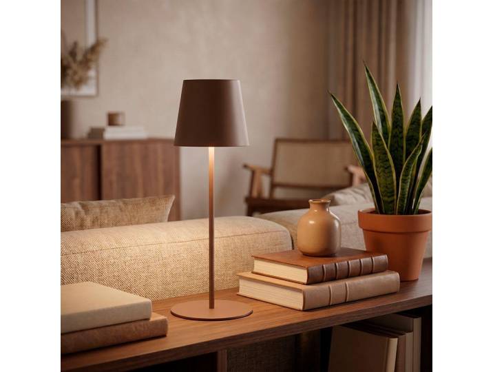 Tischlampe Akku Tischleuchte Kabellos Touch höhenverstellbar Akku tauschbar